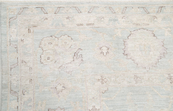 Hand Knotted Oushak Wool Rug 8' 11" x 11' 9" - No. AT97422