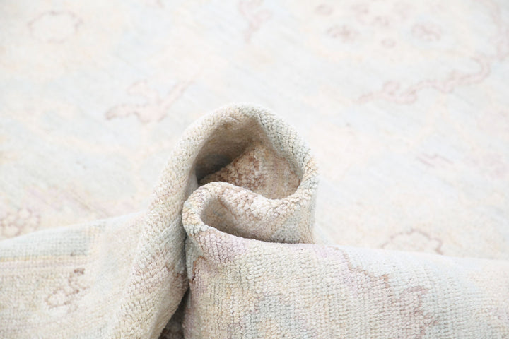 Hand Knotted Oushak Wool Rug 8' 11" x 11' 9" - No. AT97422