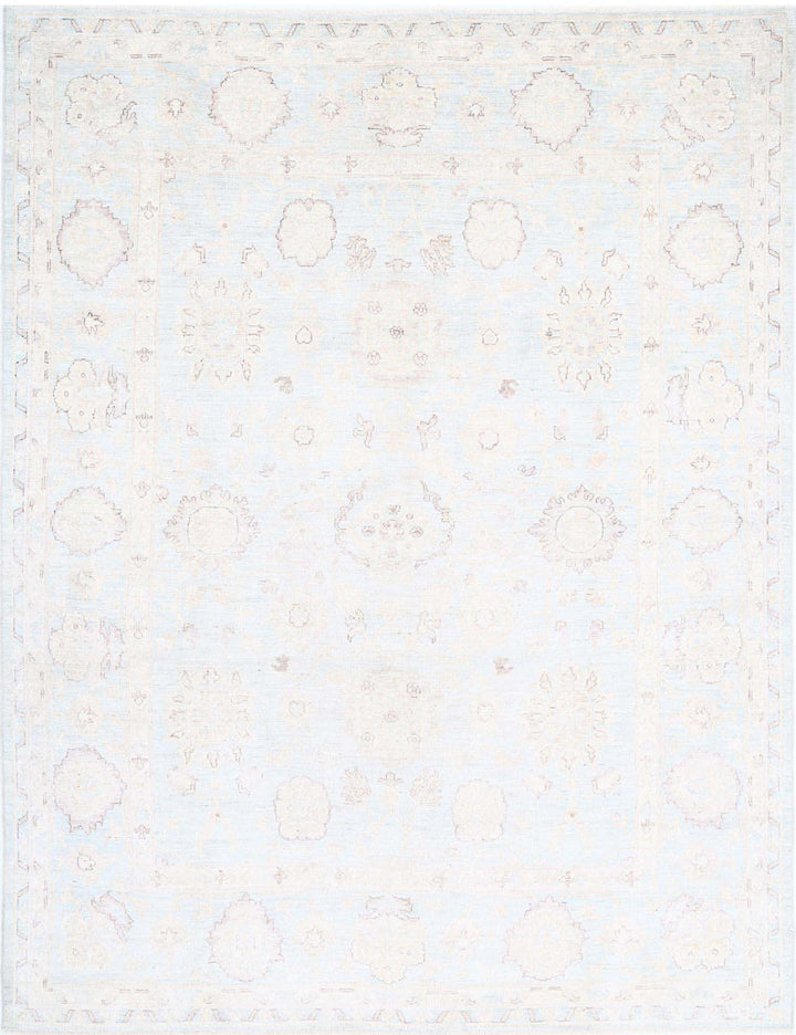 Hand Knotted Oushak Wool Rug 8' 11" x 11' 9" - No. AT97422