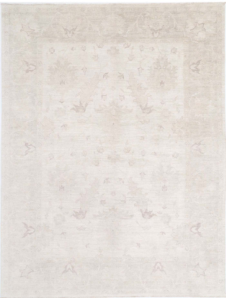 Hand Knotted Oushak Wool Rug 8' 8" x 11' 8" - No. AT84641