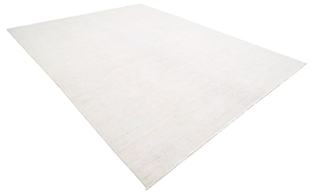 Hand Knotted Oushak Wool Rug 10' 2" x 12' 11" - No. AT19026
