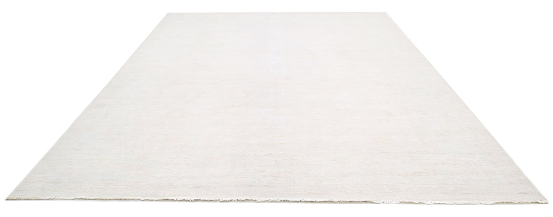 Hand Knotted Oushak Wool Rug 10' 2" x 12' 11" - No. AT19026