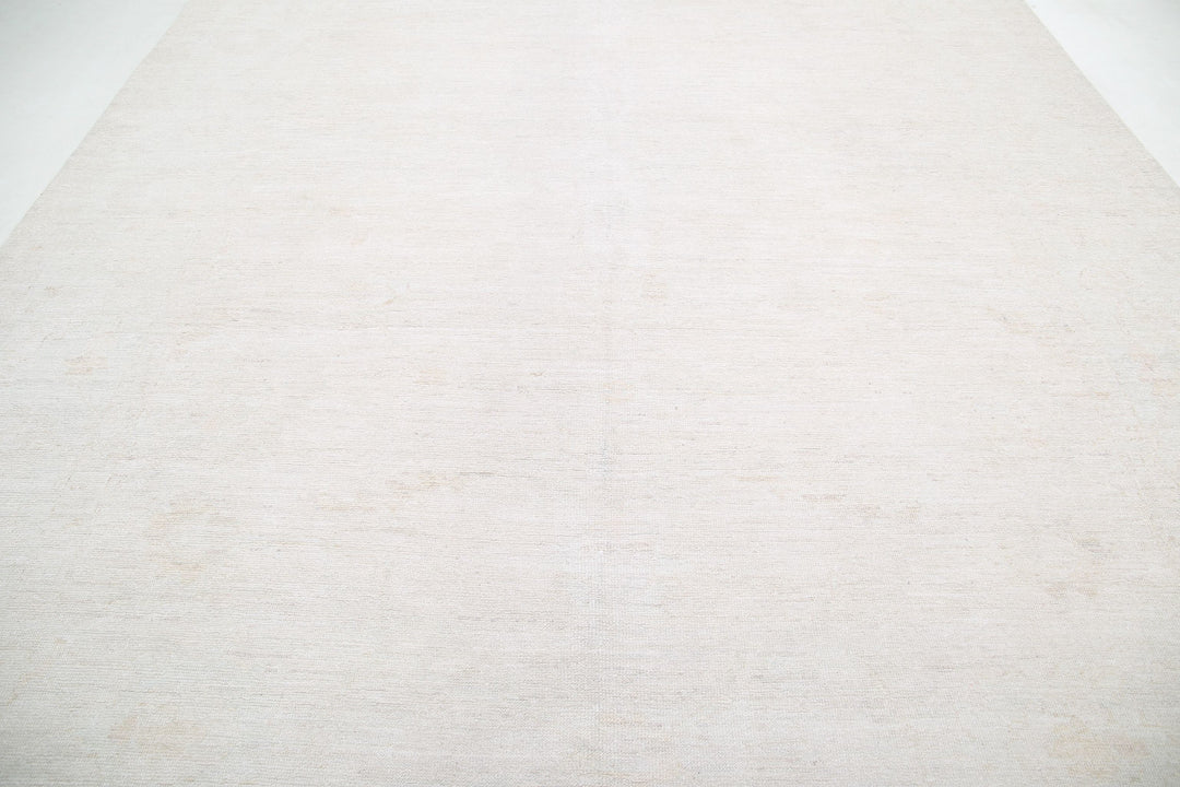 Hand Knotted Oushak Wool Rug 10' 2" x 12' 11" - No. AT19026