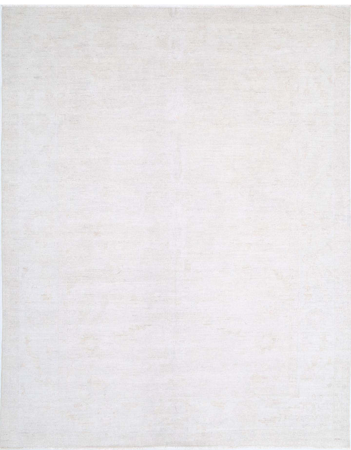 Hand Knotted Oushak Wool Rug 10' 2" x 12' 11" - No. AT19026
