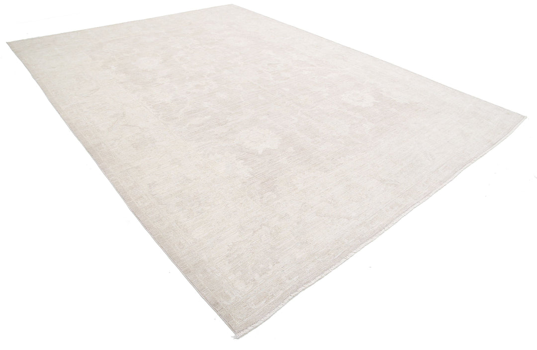 Hand Knotted Oushak Wool Rug 9' 11" x 13' 6" - No. AT98284