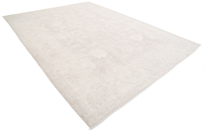 Hand Knotted Oushak Wool Rug 9' 11" x 13' 6" - No. AT98284