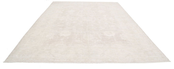 Hand Knotted Oushak Wool Rug 9' 11" x 13' 6" - No. AT98284