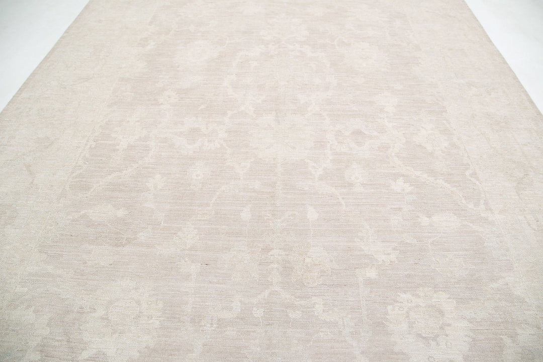 Hand Knotted Oushak Wool Rug 9' 11" x 13' 6" - No. AT98284