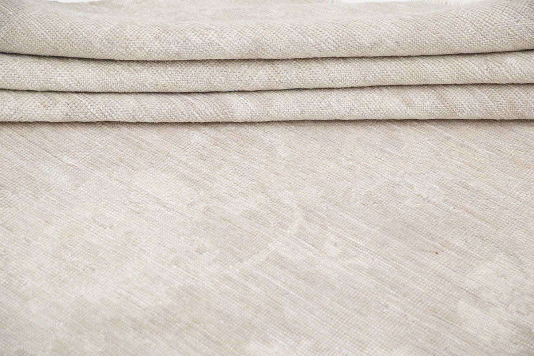 Hand Knotted Oushak Wool Rug 9' 11" x 13' 6" - No. AT98284