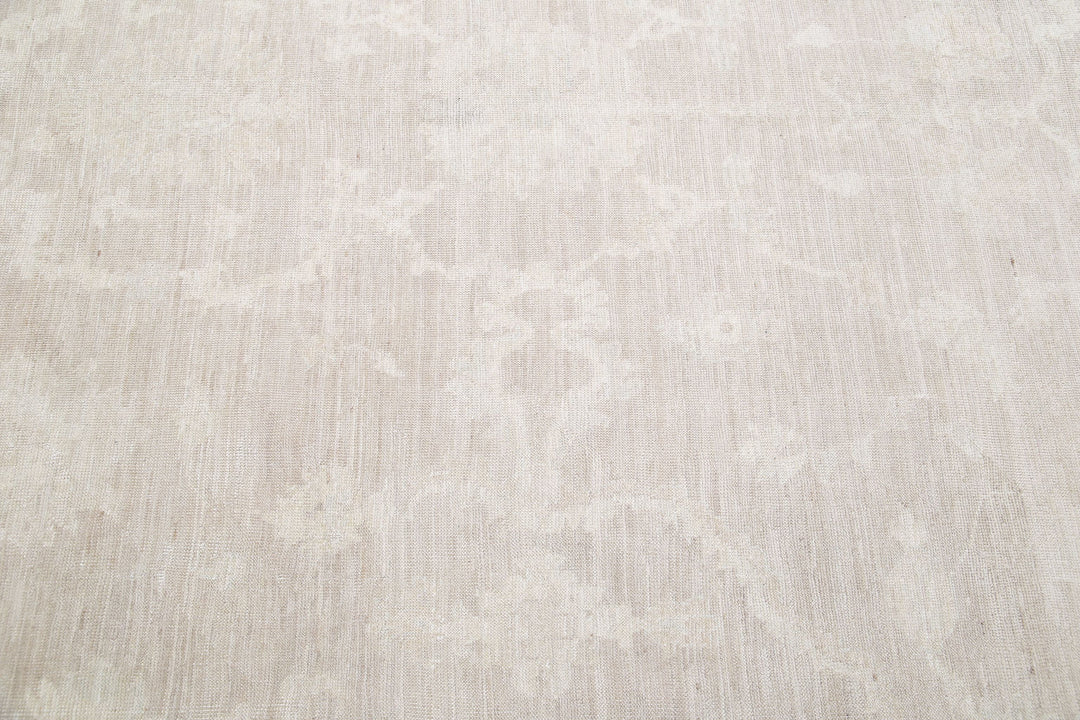 Hand Knotted Oushak Wool Rug 9' 11" x 13' 6" - No. AT98284