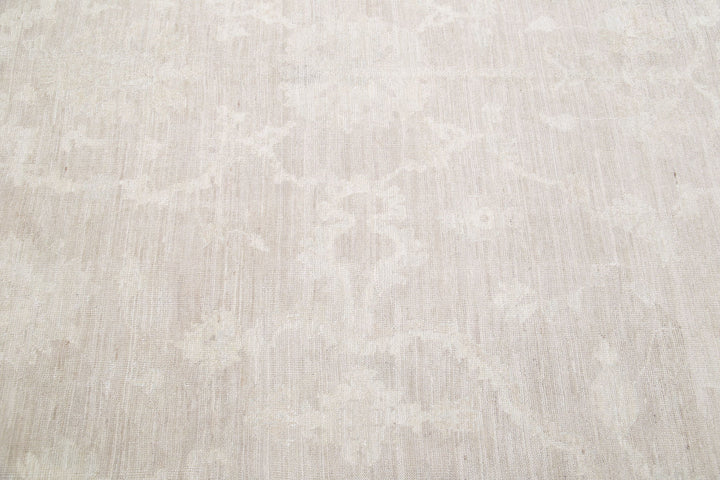 Hand Knotted Oushak Wool Rug 9' 11" x 13' 6" - No. AT98284