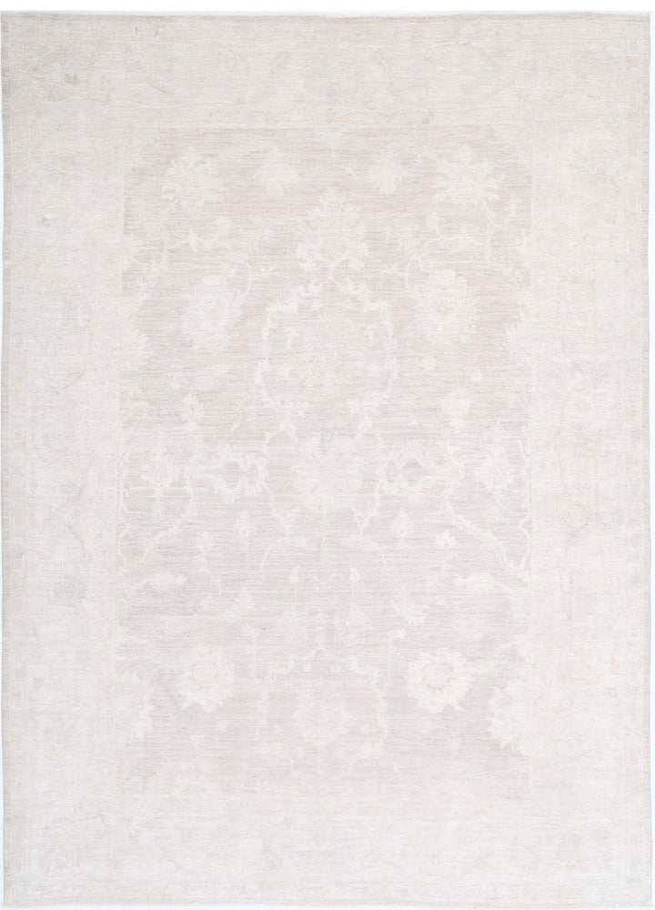 Hand Knotted Oushak Wool Rug 9' 11" x 13' 6" - No. AT98284