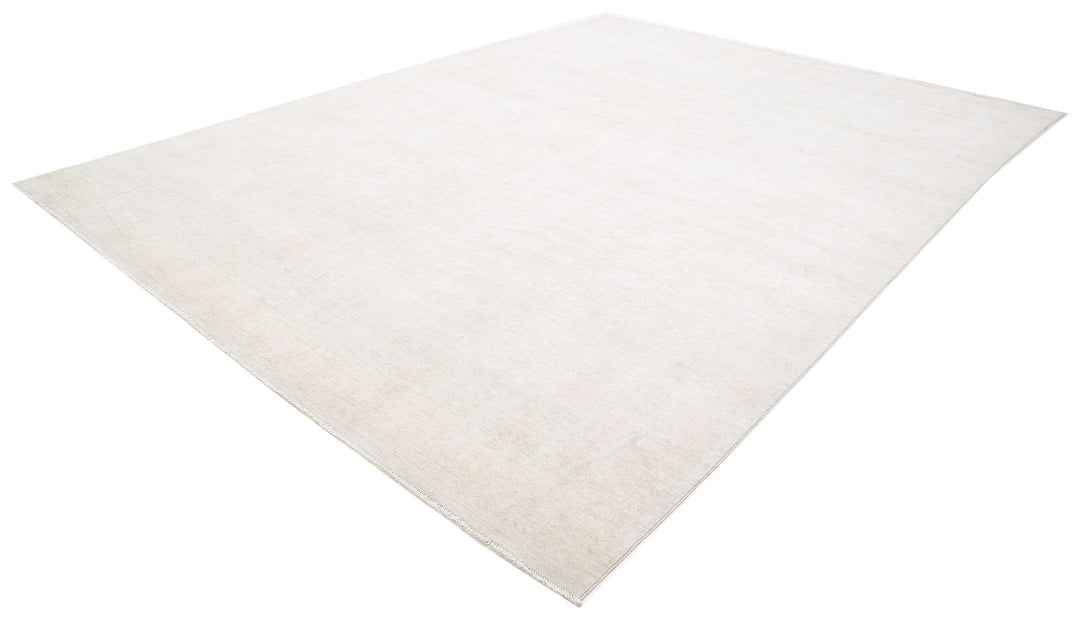 Hand Knotted Oushak Wool Rug 11' 4" x 15' 3" - No. AT17574
