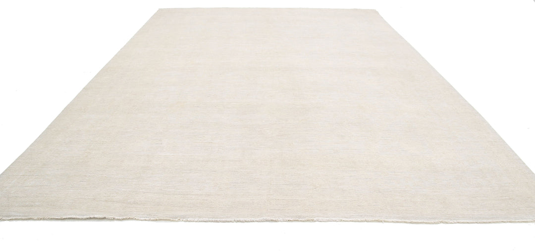 Hand Knotted Oushak Wool Rug 11' 4" x 15' 3" - No. AT17574