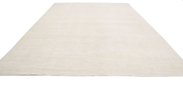 Hand Knotted Oushak Wool Rug 11' 4" x 15' 3" - No. AT17574