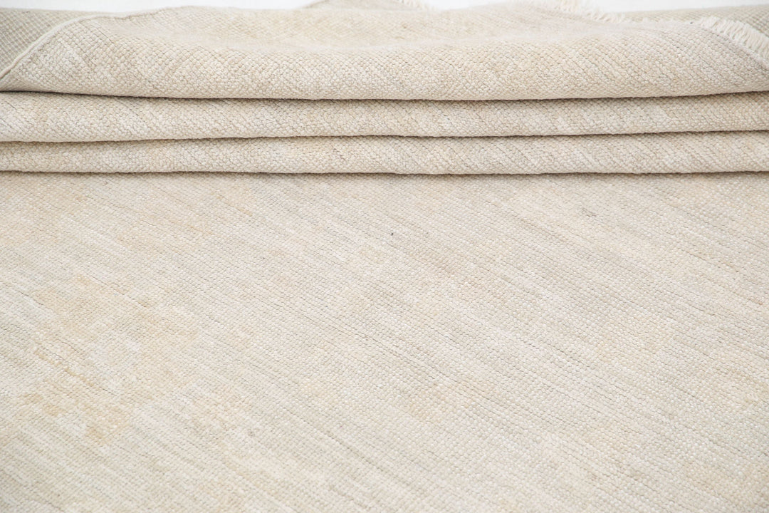 Hand Knotted Oushak Wool Rug 11' 4" x 15' 3" - No. AT17574