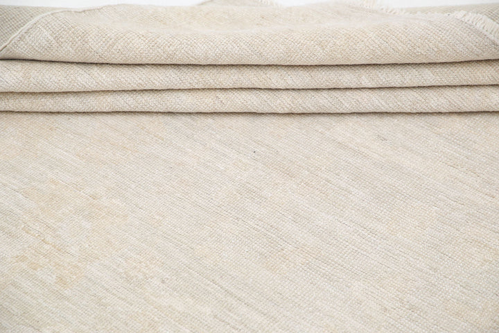 Hand Knotted Oushak Wool Rug 11' 4" x 15' 3" - No. AT17574