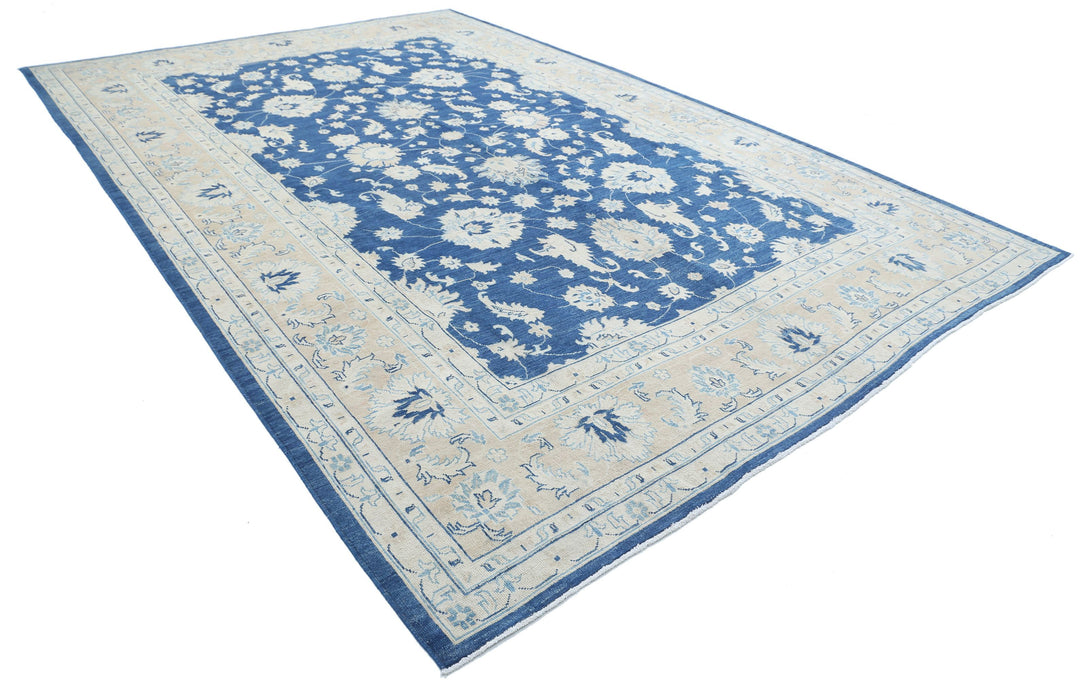 Hand Knotted Oushak Wool Rug 10' 0" x 14' 9" - No. AT17350