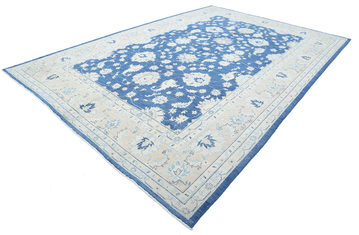Hand Knotted Oushak Wool Rug 10' 0" x 14' 9" - No. AT17350