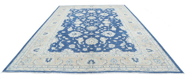 Hand Knotted Oushak Wool Rug 10' 0" x 14' 9" - No. AT17350