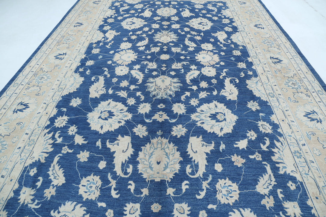 Hand Knotted Oushak Wool Rug 10' 0" x 14' 9" - No. AT17350