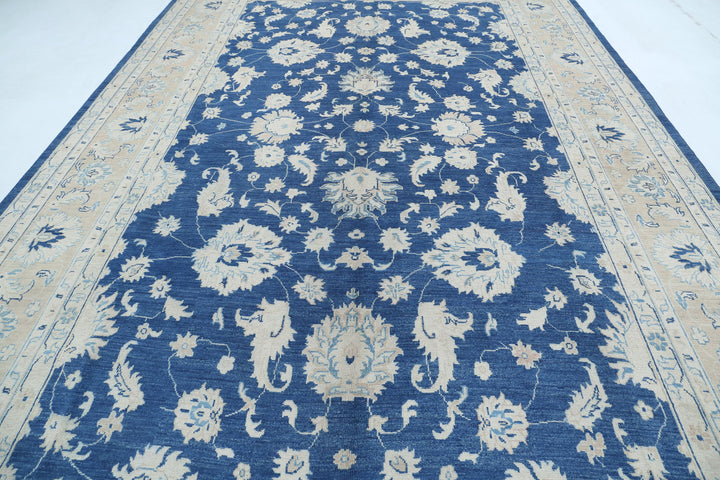 Hand Knotted Oushak Wool Rug 10' 0" x 14' 9" - No. AT17350