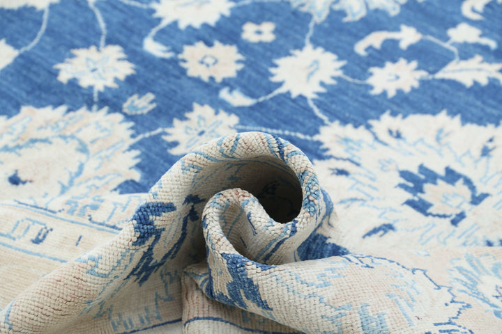 Hand Knotted Oushak Wool Rug 10' 0" x 14' 9" - No. AT17350