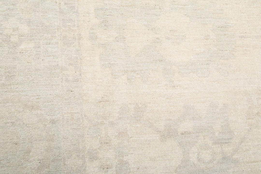 Hand Knotted Oushak Wool Rug 9' 11" x 13' 1" - No. AT15453