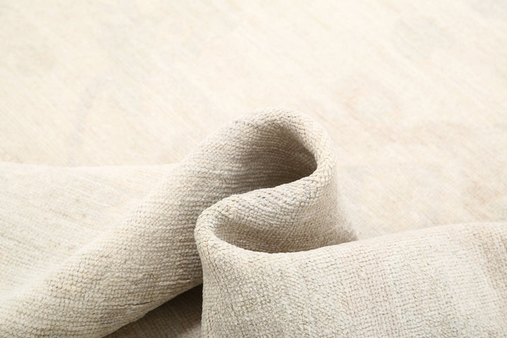 Hand Knotted Oushak Wool Rug 9' 11" x 13' 1" - No. AT15453