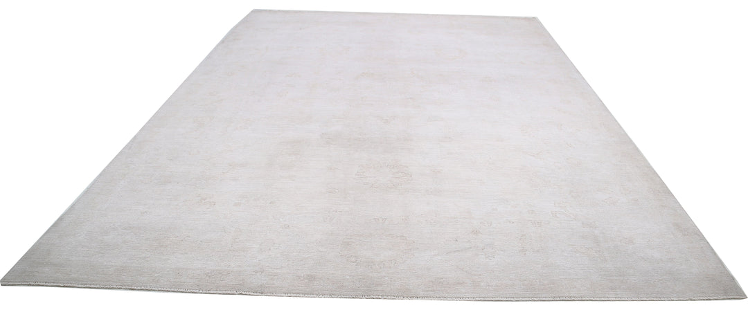 Hand Knotted Oushak Wool Rug 10' 4" x 14' 1" - No. AT18233