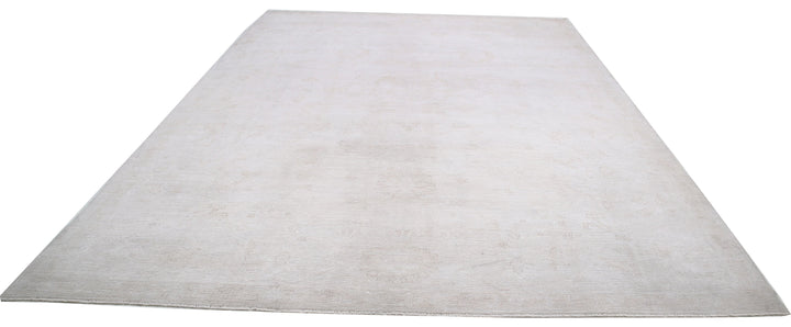 Hand Knotted Oushak Wool Rug 10' 4" x 14' 1" - No. AT18233