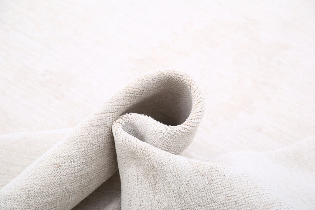 Hand Knotted Oushak Wool Rug 10' 4" x 14' 1" - No. AT18233