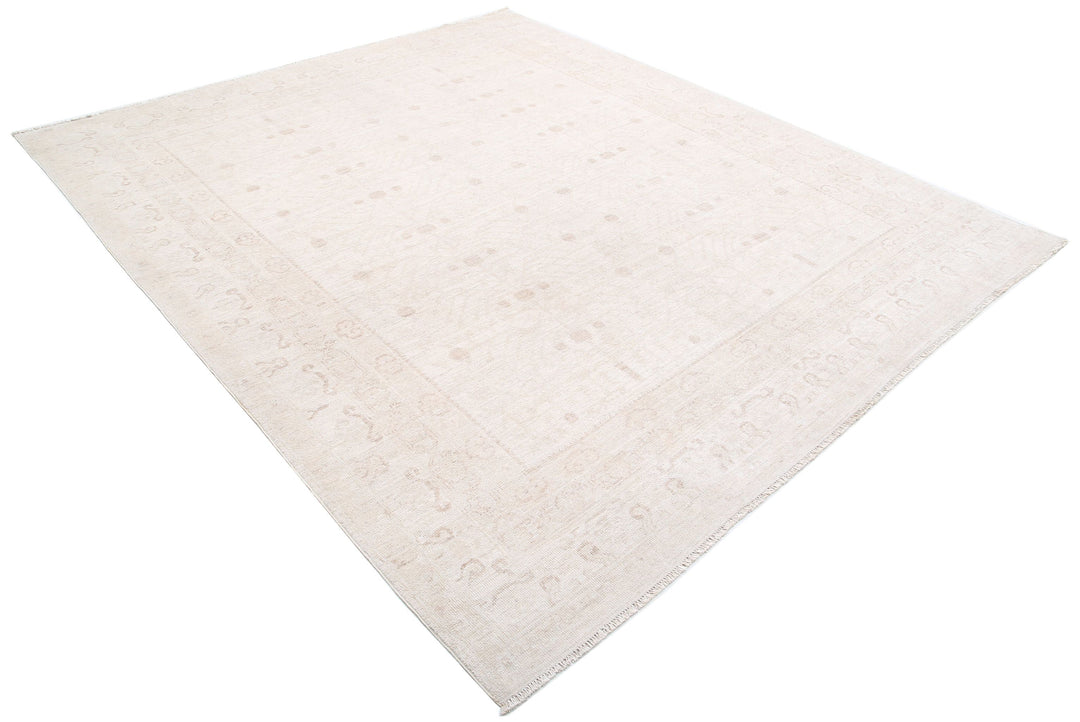 Hand Knotted Oushak Wool Rug 7' 11" x 9' 5" - No. AT93518