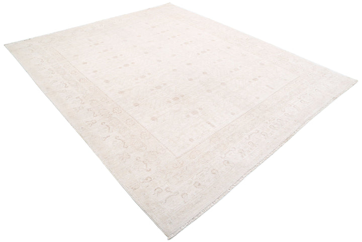 Hand Knotted Oushak Wool Rug 7' 11" x 9' 5" - No. AT93518