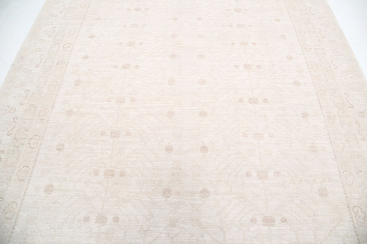 Hand Knotted Oushak Wool Rug 7' 11" x 9' 5" - No. AT93518