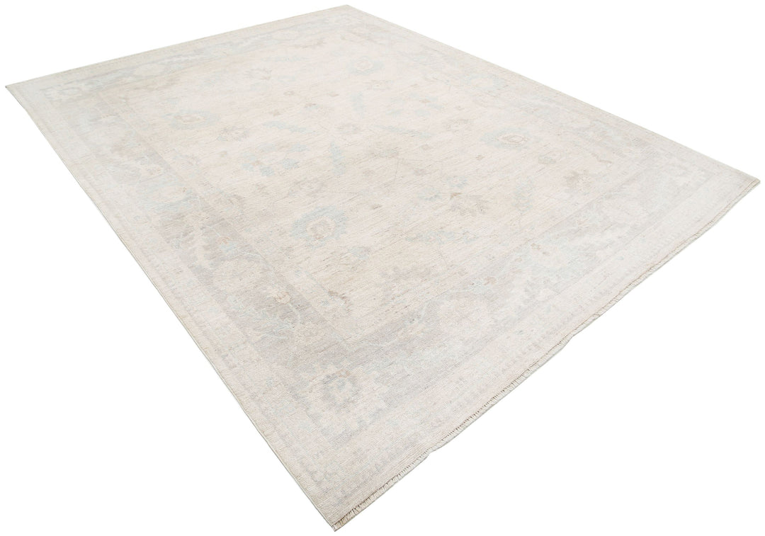Hand Knotted Oushak Wool Rug 8' 1" x 10' 0" - No. AT29212