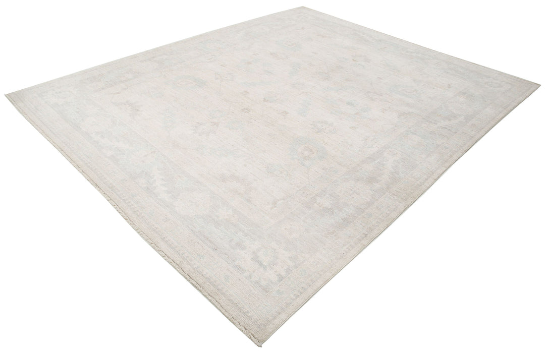 Hand Knotted Oushak Wool Rug 8' 1" x 10' 0" - No. AT29212