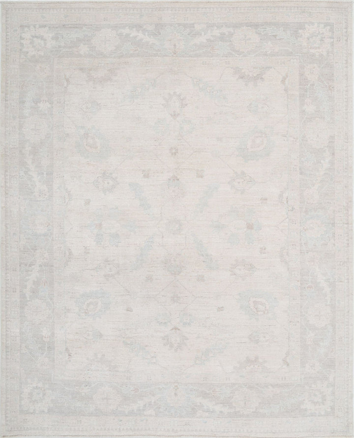 Hand Knotted Oushak Wool Rug 8' 1" x 10' 0" - No. AT29212