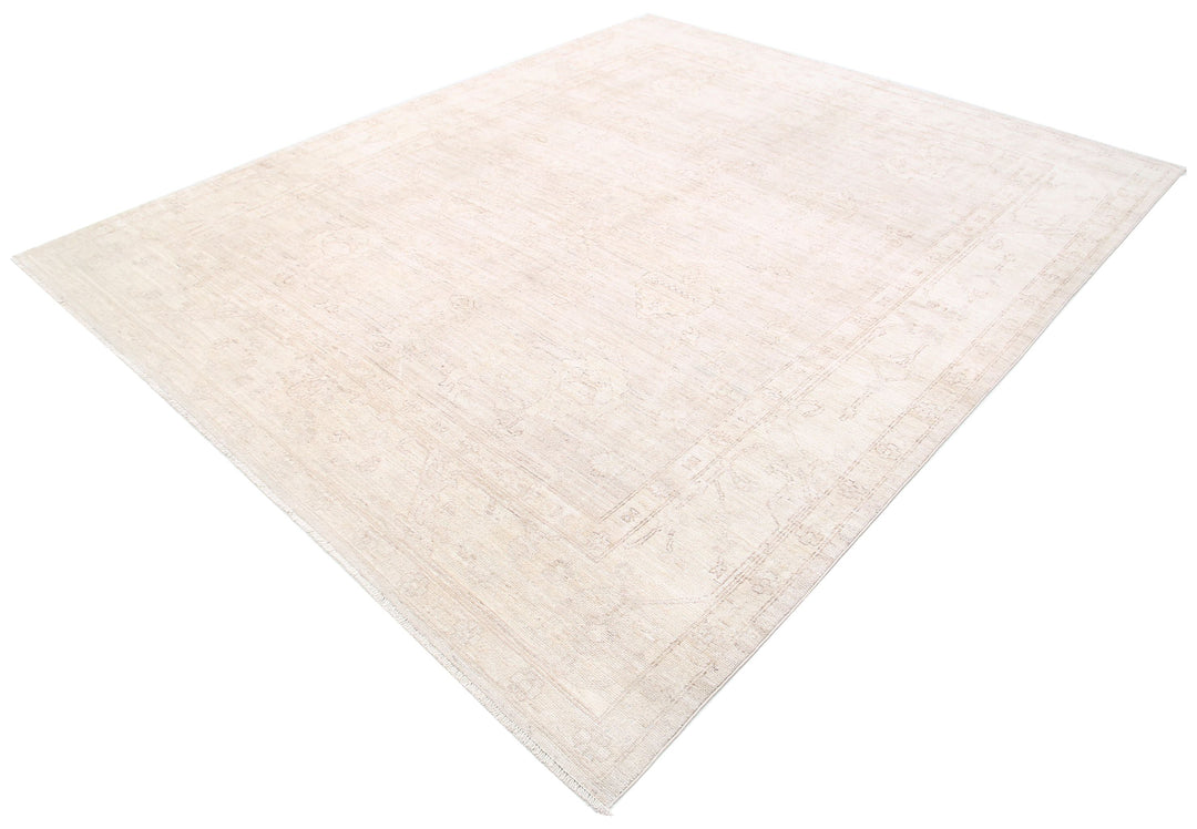 Hand Knotted Oushak Wool Rug 8' 0" x 9' 11" - No. AT72116