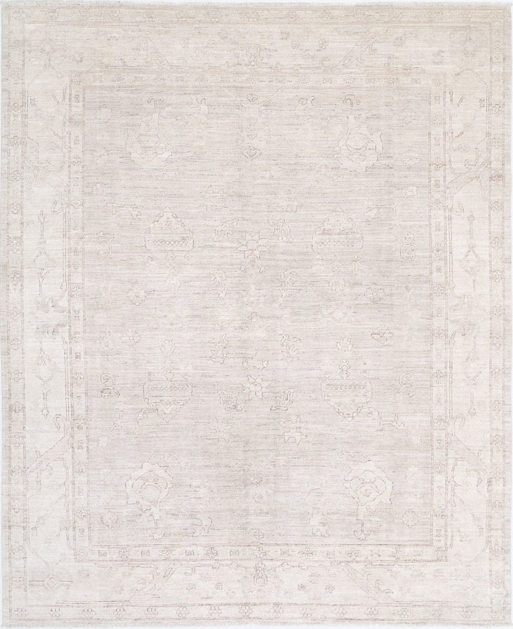 Hand Knotted Oushak Wool Rug 8' 0" x 9' 11" - No. AT72116