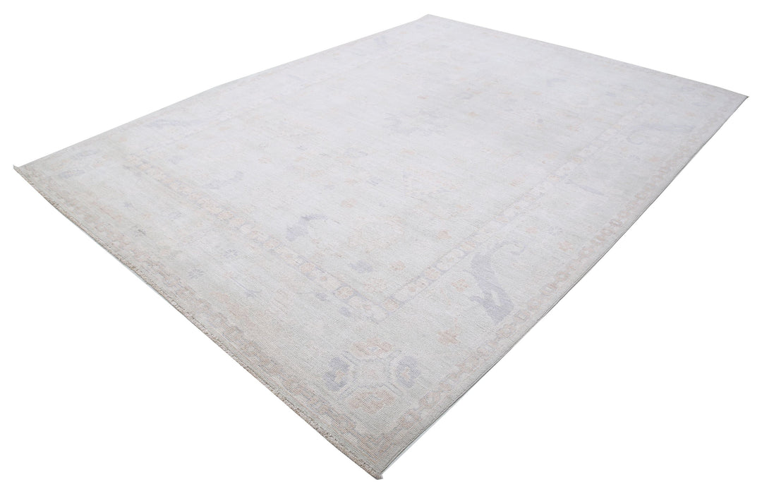 Hand Knotted Oushak Wool Rug 7' 11" x 10' 9" - No. AT92748