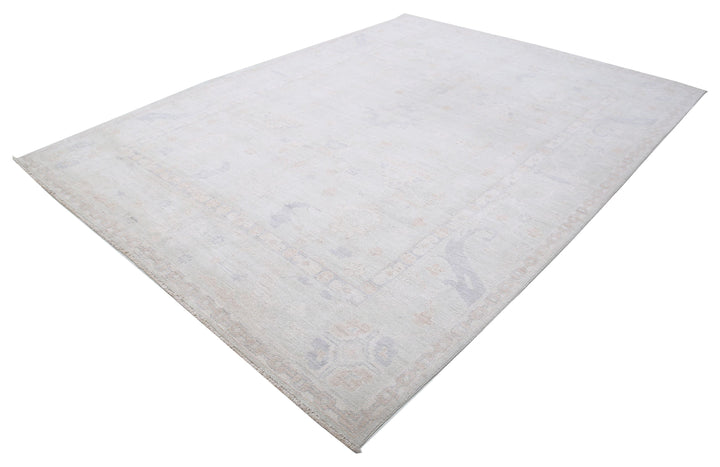 Hand Knotted Oushak Wool Rug 7' 11" x 10' 9" - No. AT92748