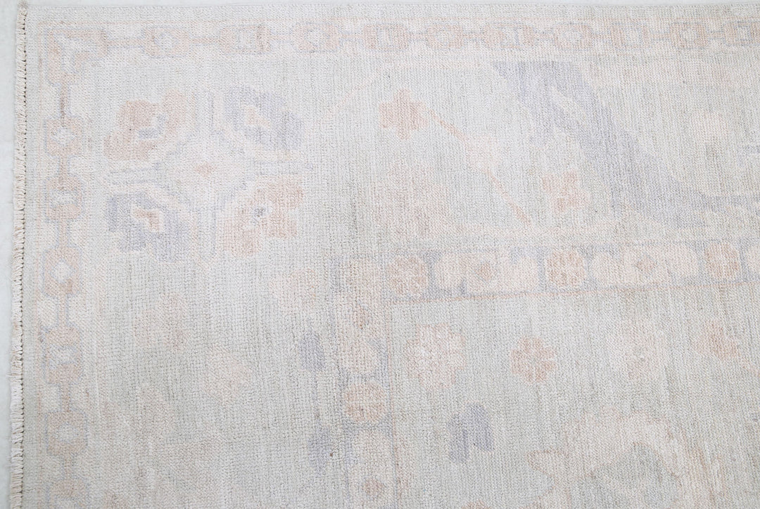 Hand Knotted Oushak Wool Rug 7' 11" x 10' 9" - No. AT92748