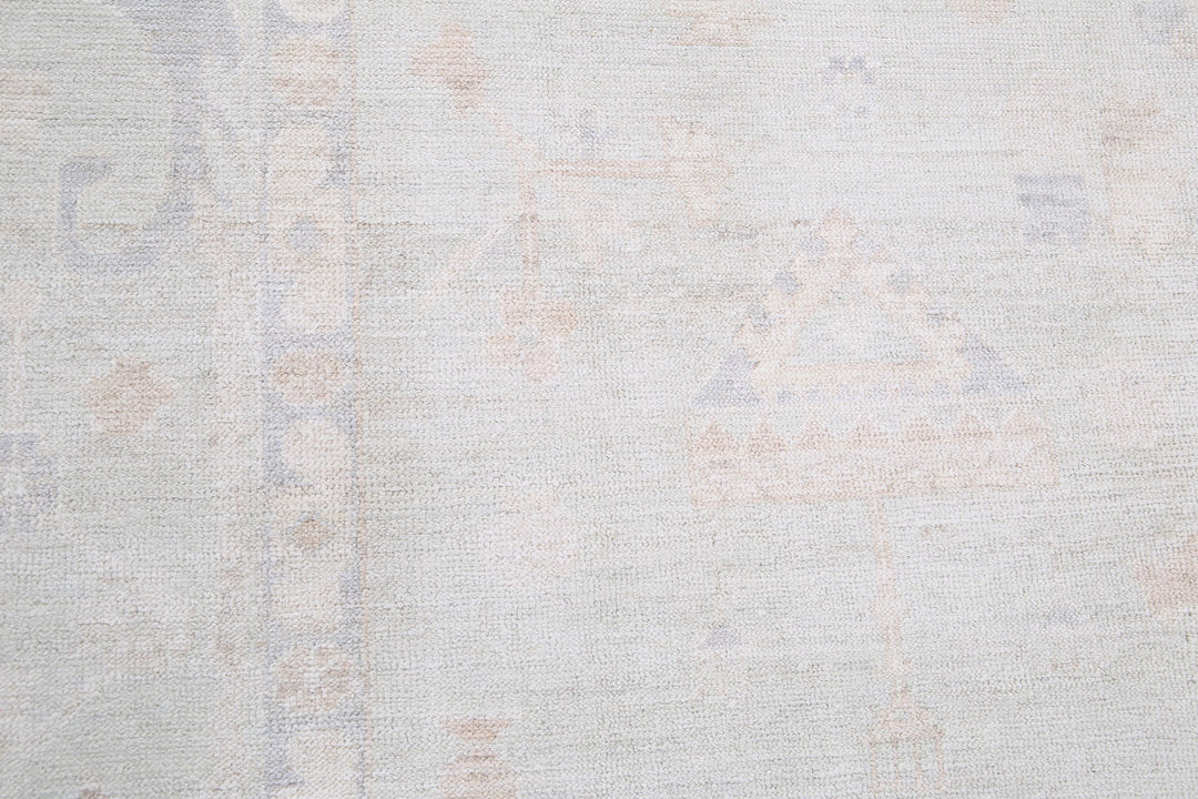 Hand Knotted Oushak Wool Rug 7' 11" x 10' 9" - No. AT92748