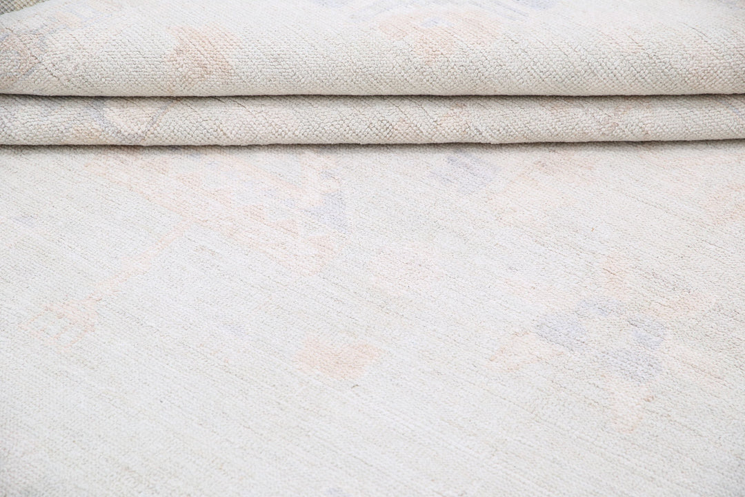 Hand Knotted Oushak Wool Rug 7' 11" x 10' 9" - No. AT92748