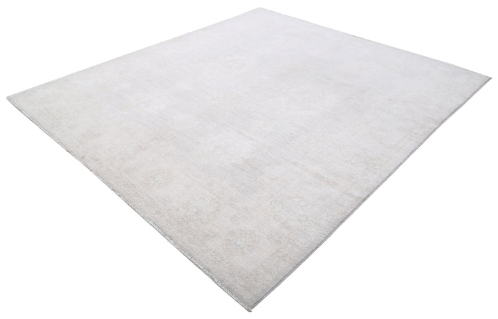 Hand Knotted Oushak Wool Rug 7' 10" x 9' 0" - No. AT50360