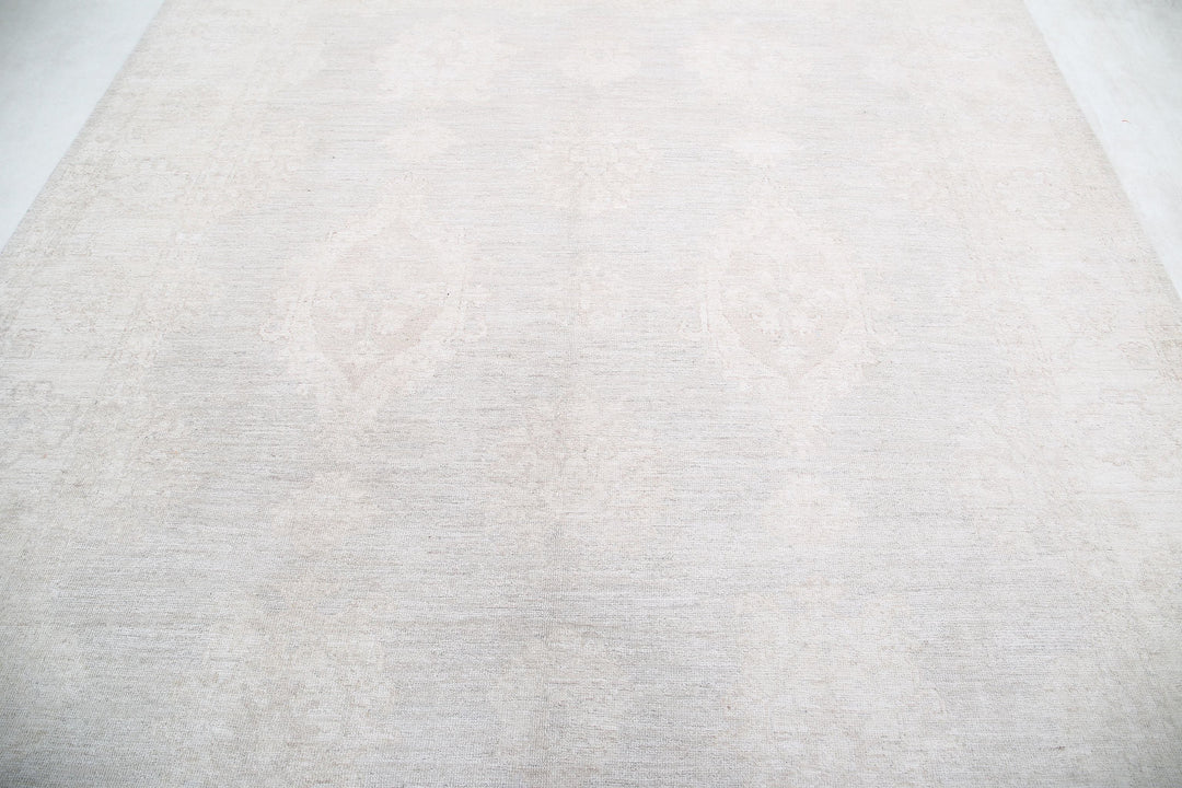 Hand Knotted Oushak Wool Rug 7' 10" x 9' 0" - No. AT50360