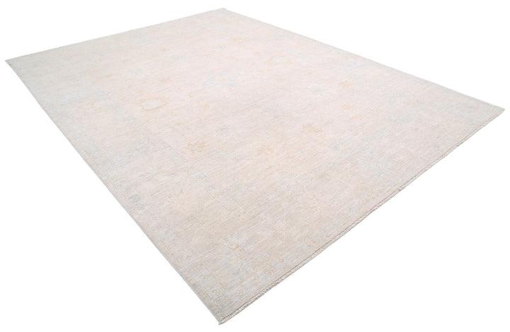 Hand Knotted Oushak Wool Rug 8' 8" x 11' 3" - No. AT85817