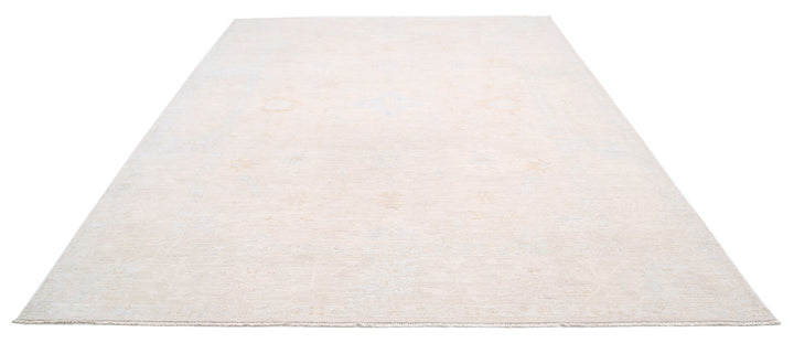 Hand Knotted Oushak Wool Rug 8' 8" x 11' 3" - No. AT85817