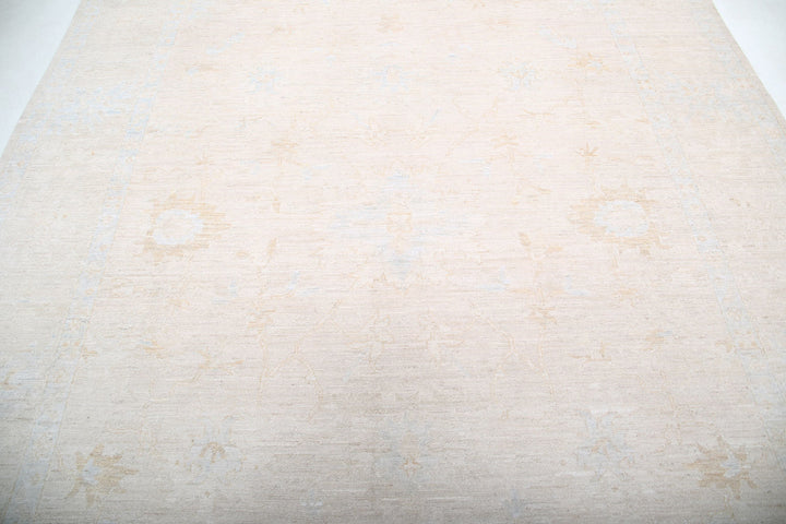 Hand Knotted Oushak Wool Rug 8' 8" x 11' 3" - No. AT85817